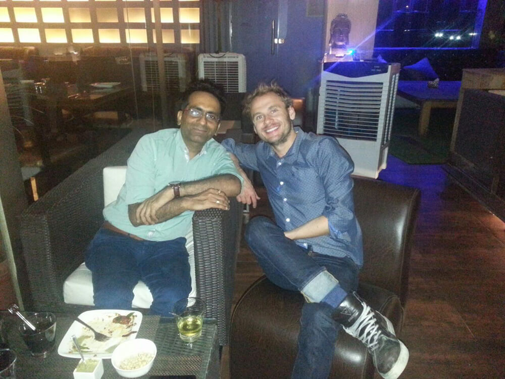 Gillingham with the Boss Man Himself, Sunil